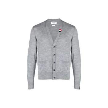 THOM BROWNE Button Up Knitted Cardigan