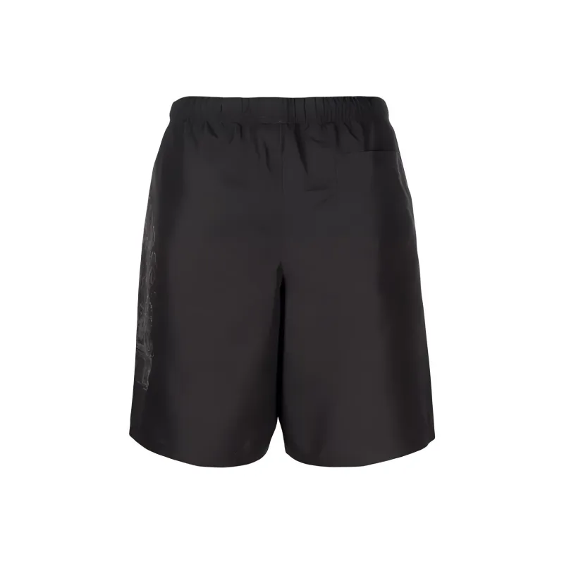 VERSACE Cartouche-print Swim Shorts-1