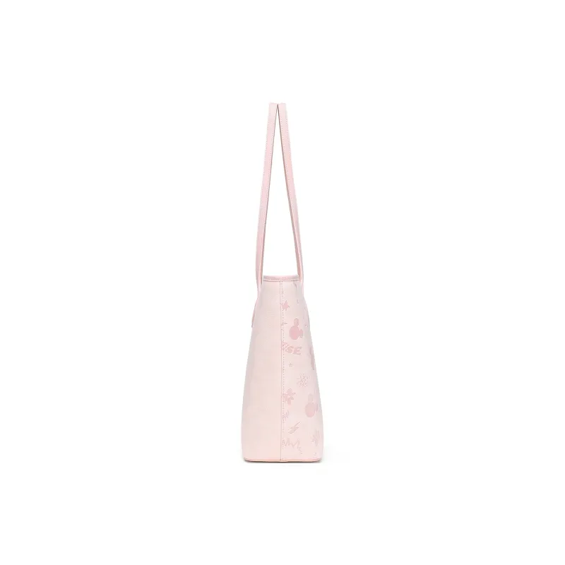 MESUCA Disney, Collaboration Disney Collection PU Shoulder Bag Tote Regular Women's Ecru/Pink-10