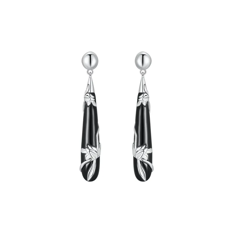 ZEGL S925 Silver Earrings Women's-0