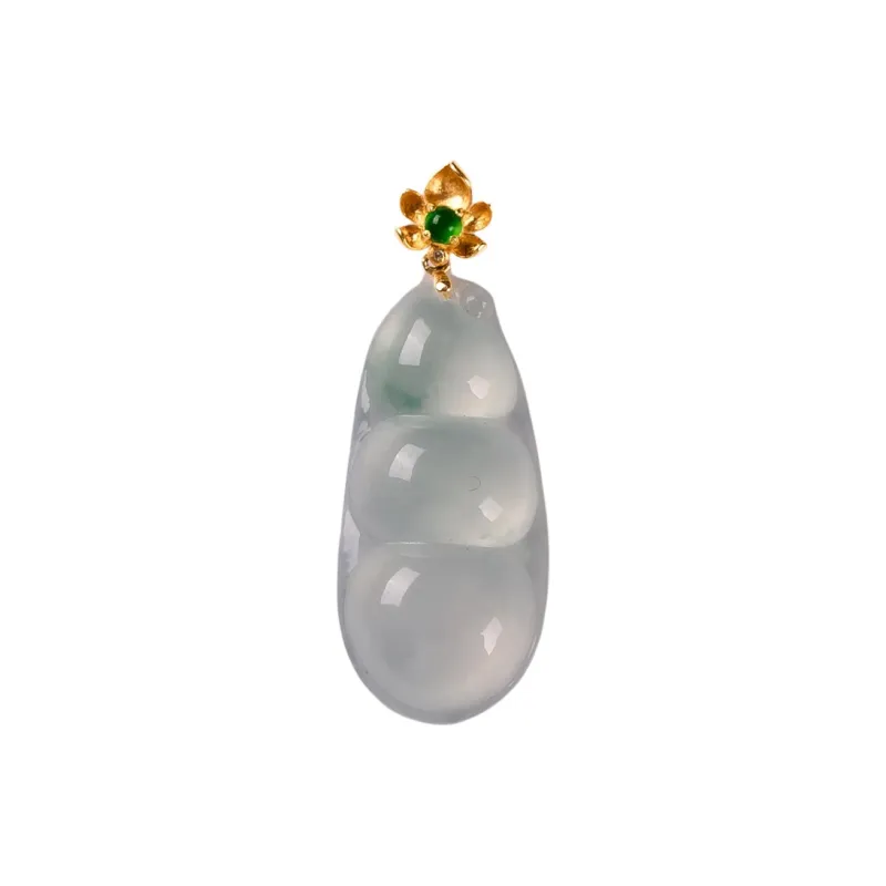 Execute The Blessing Ice Type Jadeite Pendants Unisex-0