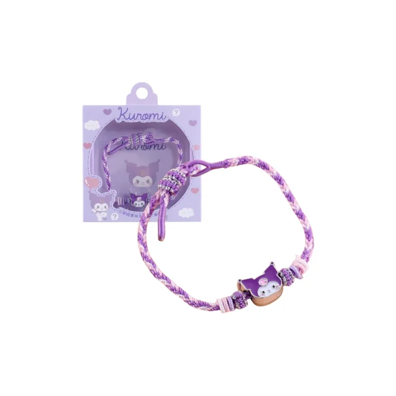Sanrio/Hello Kitty Cute Cartoon Fun Beads Gift Box Set Dazzling Color Beaded Bracelet Lanyards-4