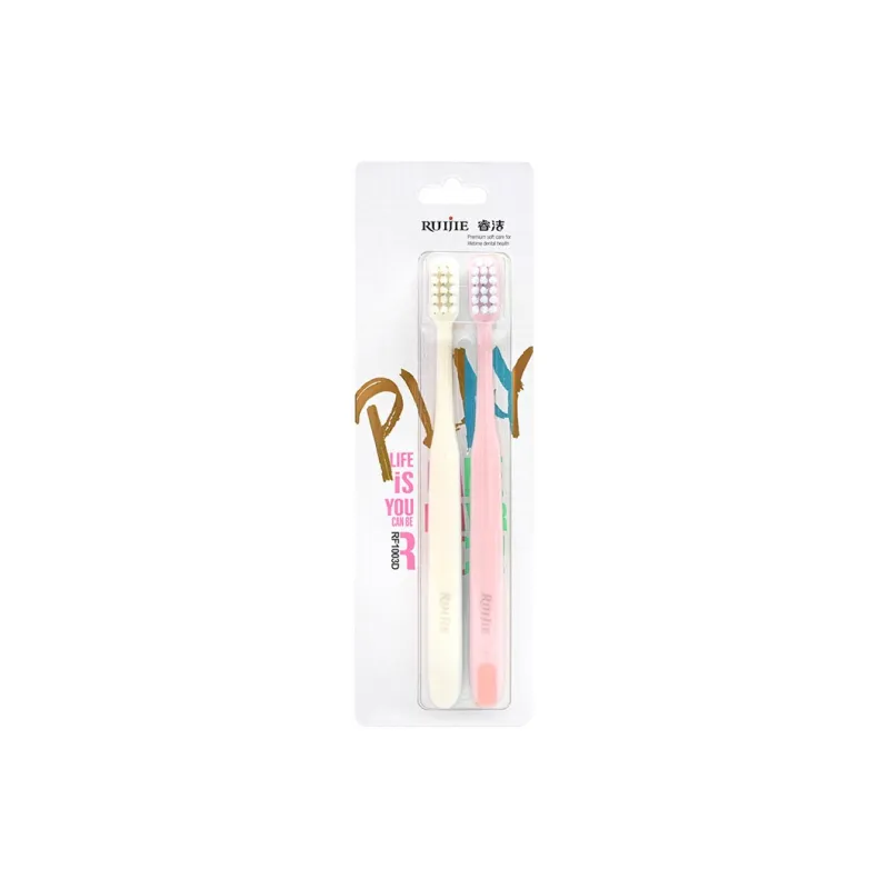 RUIJIE Densely Planted Soft Fleece Toothbrushes Gentle, Close, And Efficient Comfortable Dental Hygiene-1