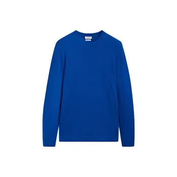 Massimo Dutti Cashmere Sweaters Men Steel Cyan