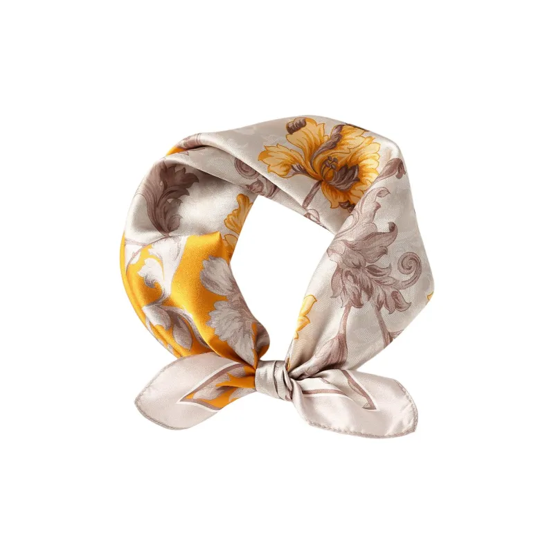 Red Bean 100% Mulberry Silk Scarves Women's-6