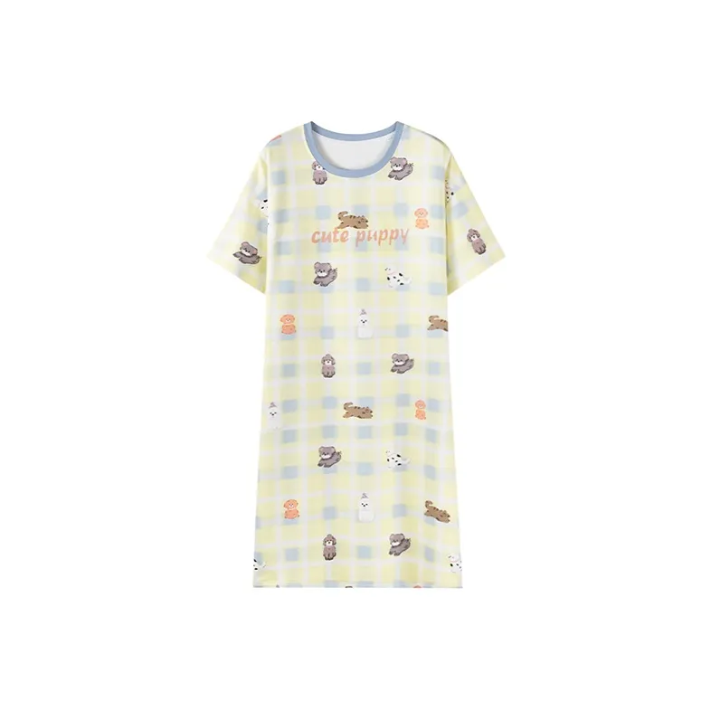 MIIOW Nightgown Women's Light Yellow-0