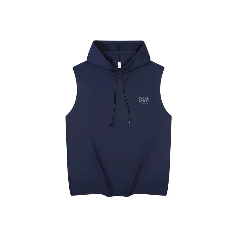 D&W Tank Tops Unisex Navy Blue-0