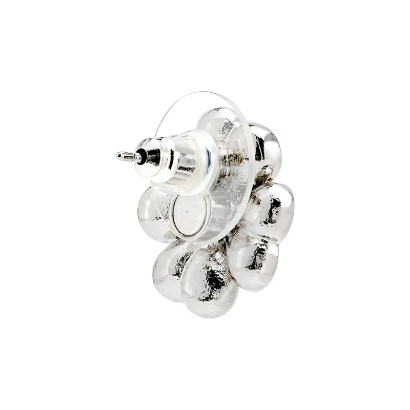 CHANEL Earrings Women's Silver-2