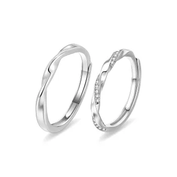 CHINA GOLD 999 Fine Silver Rings Unisex
