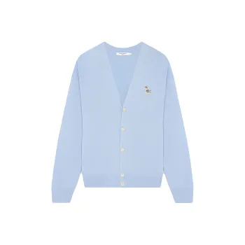 Maison Kitsune Logo patch Fine knit Cardigan