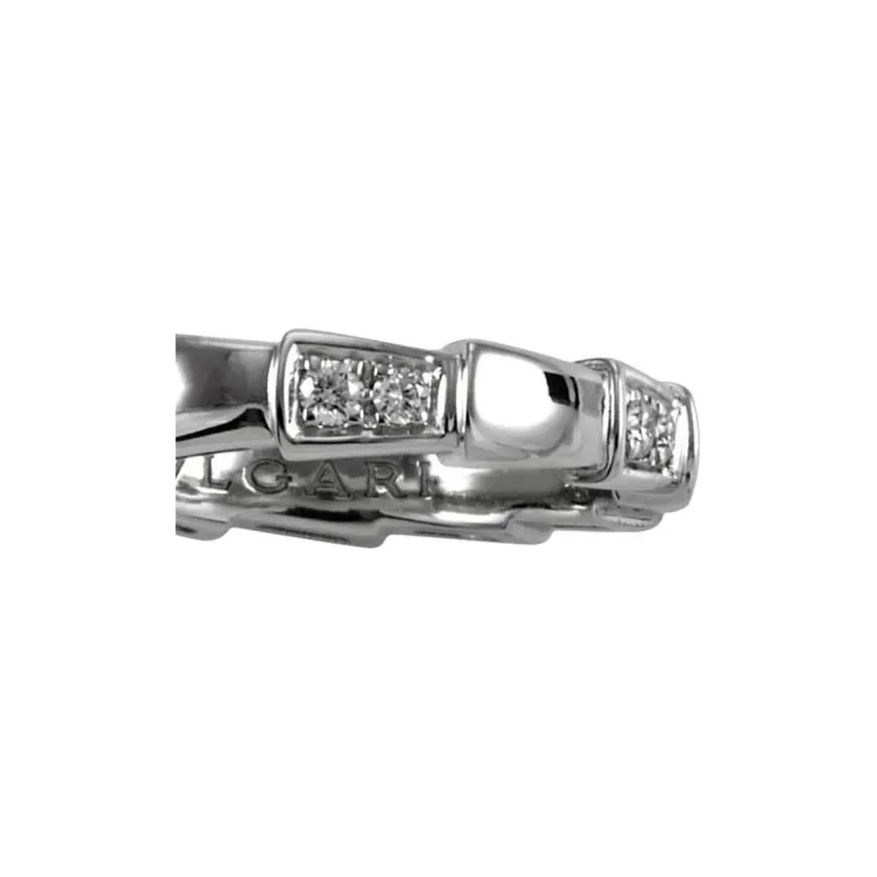 BVLGARI 18K White Gold Rings Unisex Silver-2