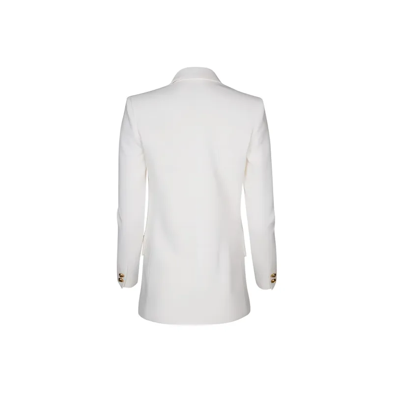 Elisabetta Franchi Double Breasted Long Sleeved Blazer-1