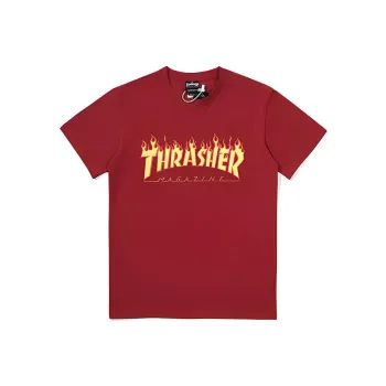 Thrasher Straight T-Shirt Japan Version Unisex Red