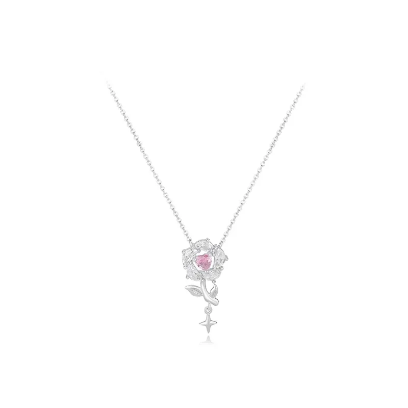 FORCHI S925 Silver Necklaces Women's Dating Confession-0