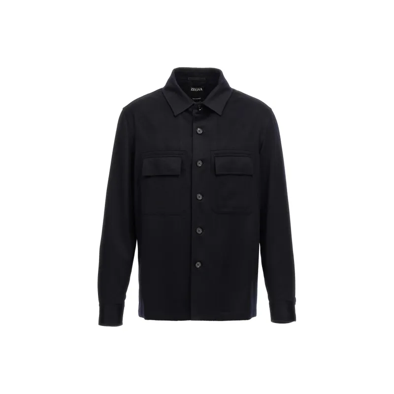 Ermenegildo Zegna Oasi Buttoned Straight Hem Shirt-0