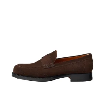 HERMES Interview Casual Shoes Men's Dark Brown