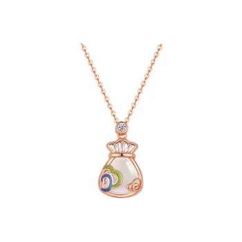 Emerald Chalcedony Necklaces Women's
