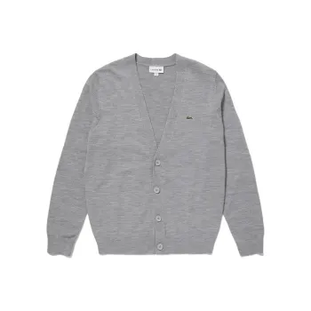 LACOSTE Sweater Unisex Silver Gray
