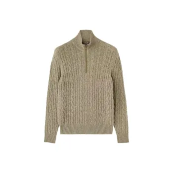 Loro Piana Zipped Turtleneck Knitted Sweater