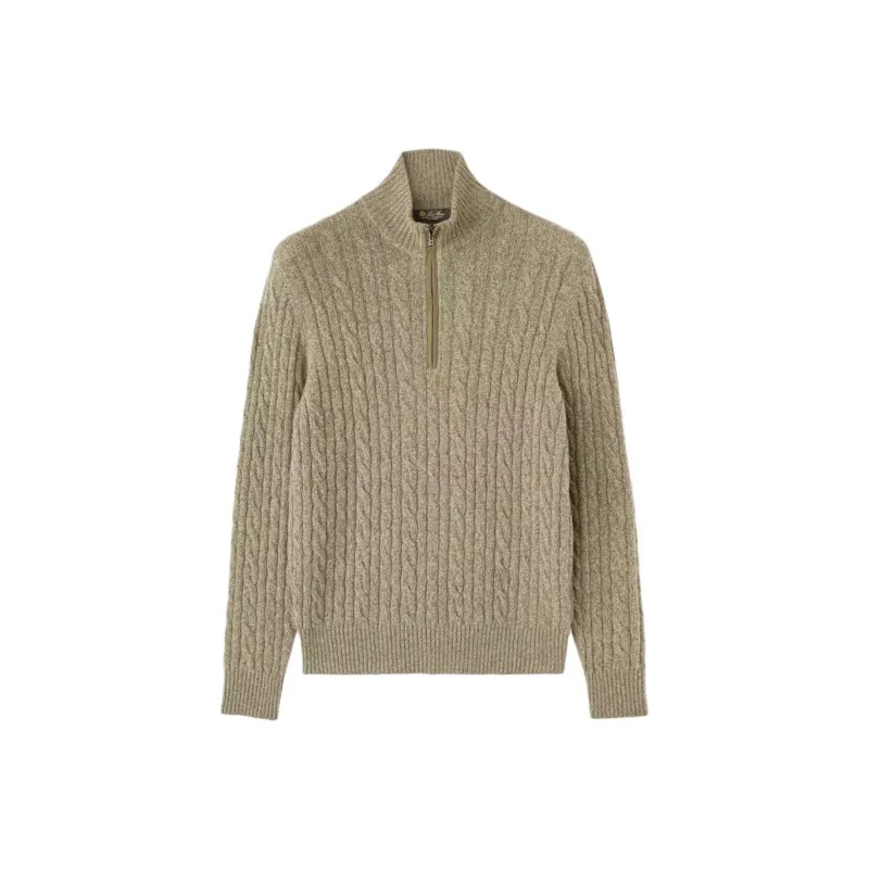 Loro Piana Zipped Turtleneck Knitted Sweater-0
