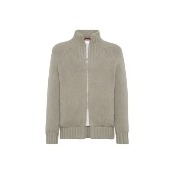 Brunello Cucinelli Roll Neck Knitted Cardigan