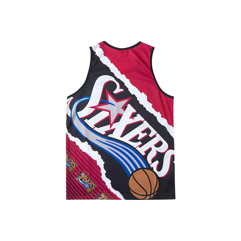 Mitchell & Ness Basketball Jerseys Men's Black Red-1