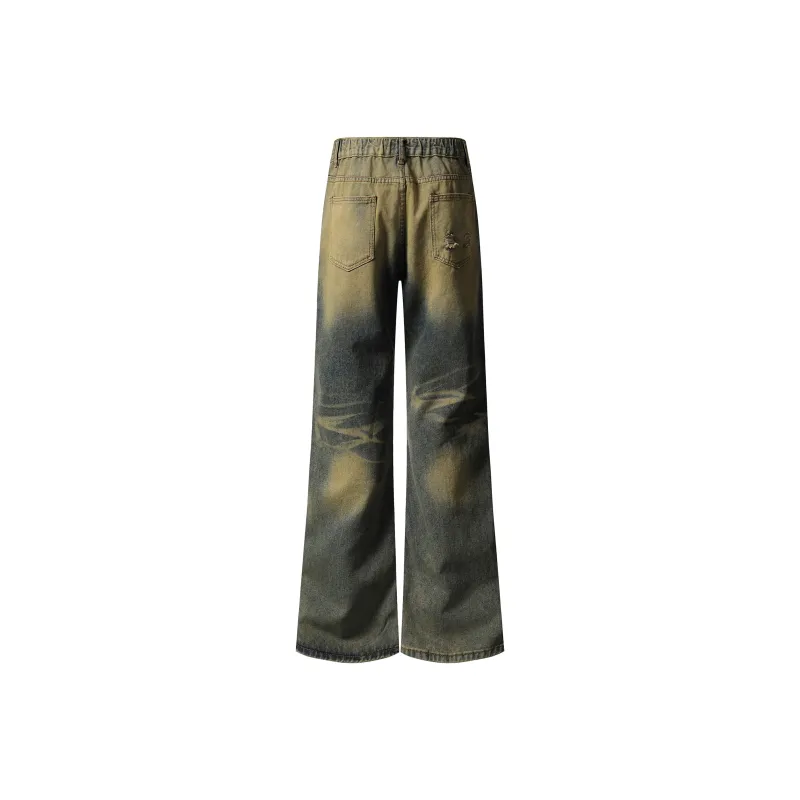 Love Monster Jeans Unisex Vintage Blue-1