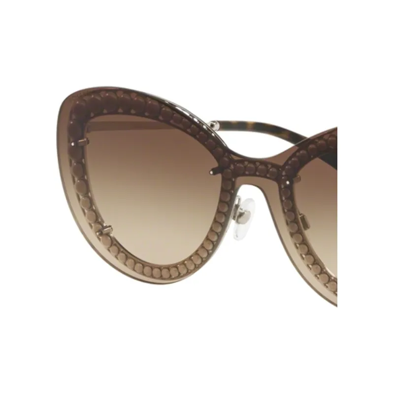 CHANEL Cat Eye Sunglasses Women's Brown-2