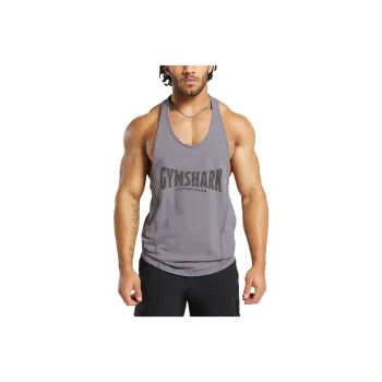 GYMSHARK HERITAGE WASHED STRINGER Tank Top Men's Dusty Purple