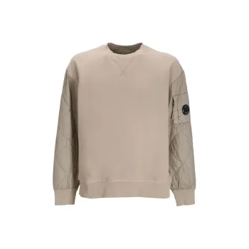 C.P.Company Quilted panel Jersey fleece Sweatshirt