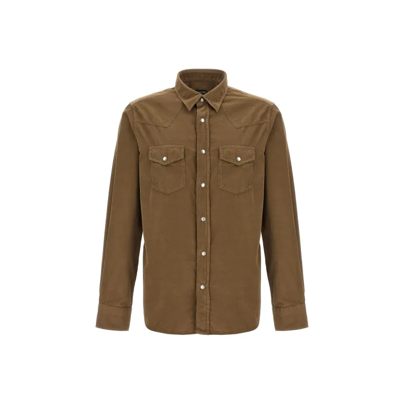 TOM FORD Baby Cord Western Shirt-0