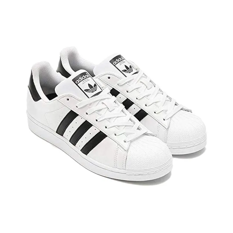 Adidas Originals SUPERSTAR Anti Slip Wear Resistant Low Top Skateboard Shoes Men's White-2