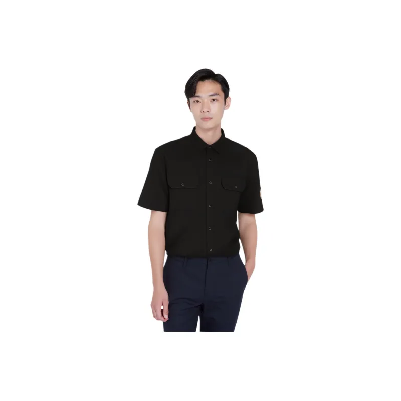 Vans Oval Logo Work Wear Buttondown Shirt Shirt Men's Black-2