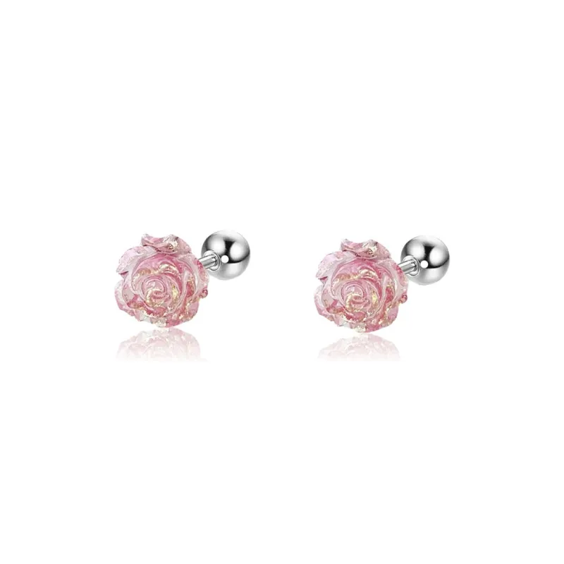 AEMC Titanium Steel Stud Earrings Unisex-4