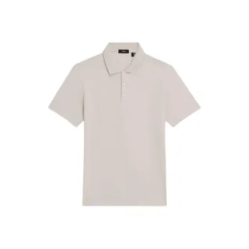 THEORY Polo Shirt Men's Stone Gray