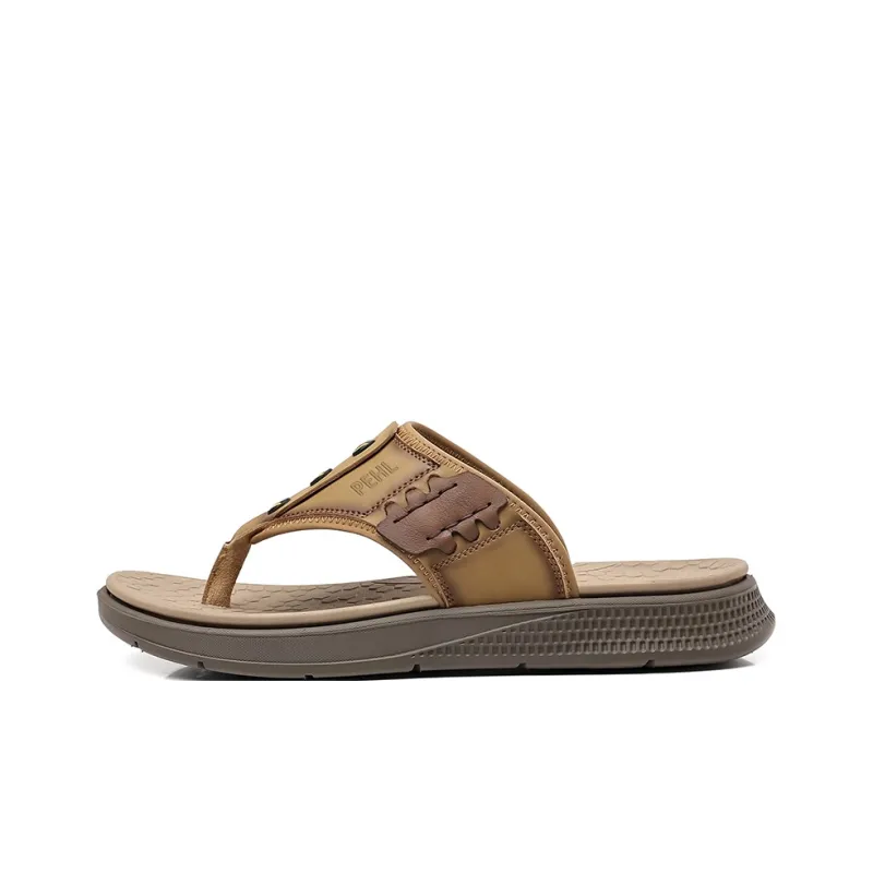 PEHL Rubber Sole Abrasion Resistant Slip Resistant Quick Dry Flip Flops Men's-4