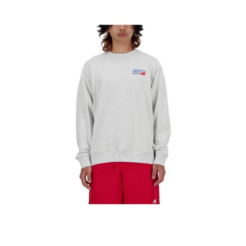 New Balance Sweatshirt Men's Heather Powder Gray-0