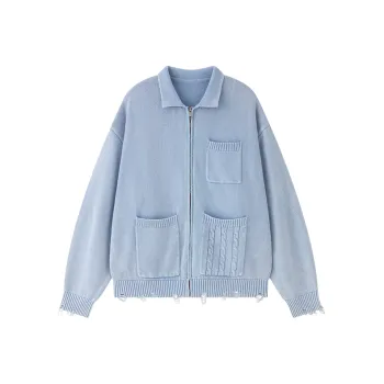 LOVE ME LATER Sweater Unisex Light Blue