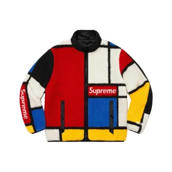 Supreme Reversible Colorblocked Fleece Jacket