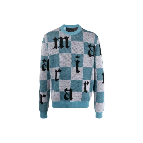 AMIRI Logo Check Crew