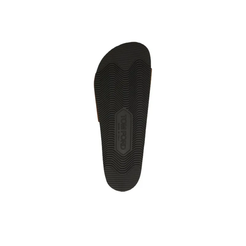 TF Slide Slippers Men's Dark Brown-4