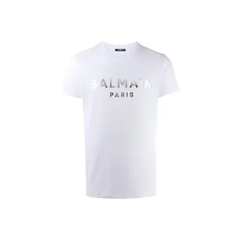 BALMAIN Logo Printed T Shirt