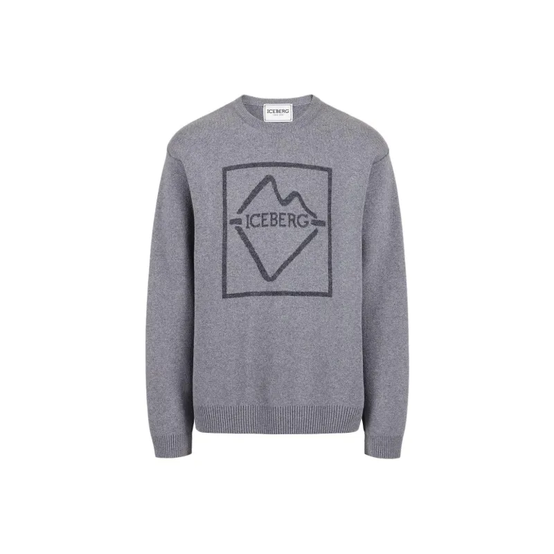 Iceberg Sweaters Men Gray-0