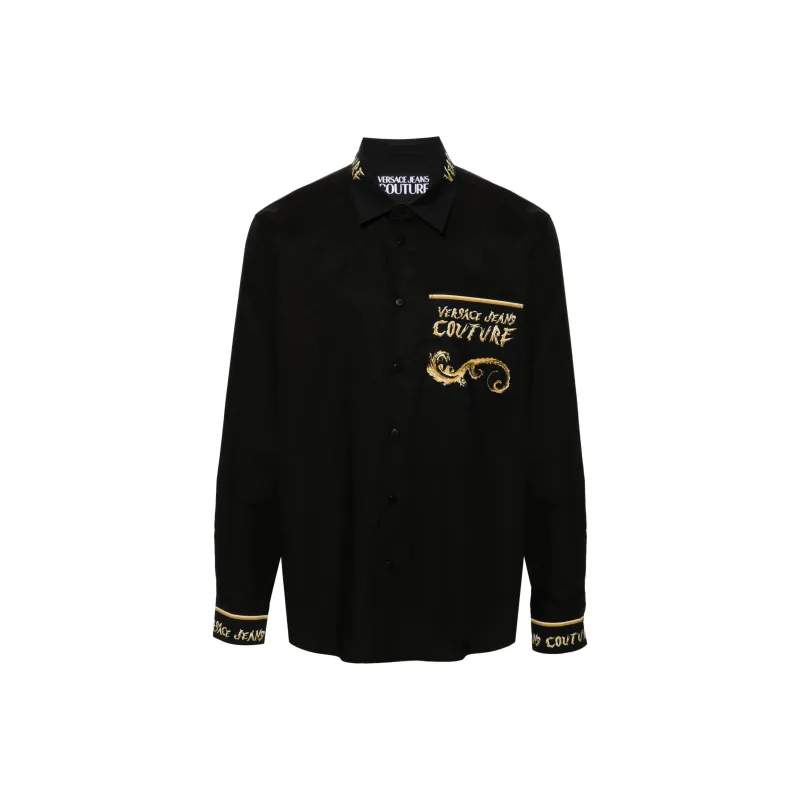 VERSACE JEANS COUTURE Chrome Couture Printed Poplin Shirt-0