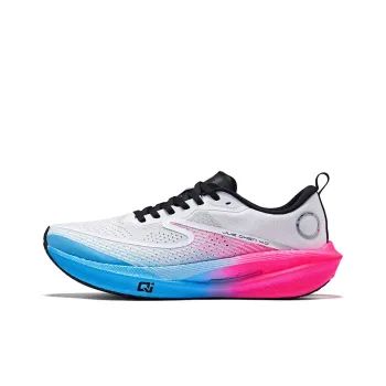 Erke Absolute Dust 4.0 Running Shoes Men Low Top Erke White Fluorescent Fuchsia