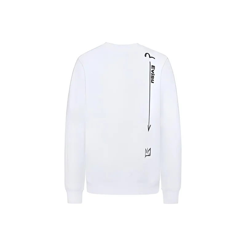 EVISU x Jean Michel Basquiat Sweatshirt Men's White-1