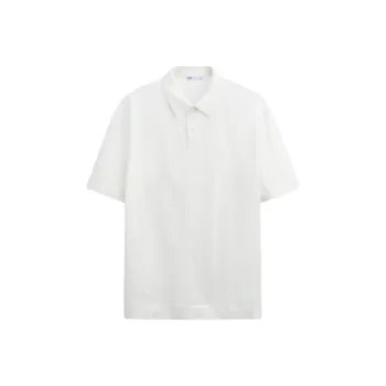ZARA Polo Shirt Men's Frosted White