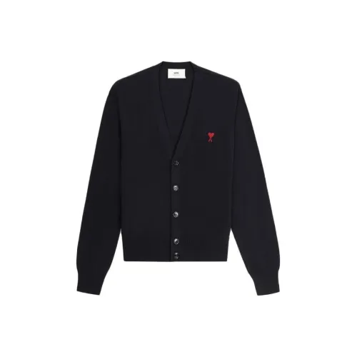 AMIPARIS Ami De Coeur embroidered Merino Cardigan
