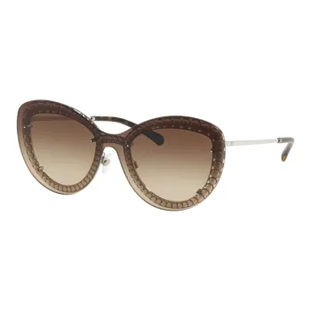 CHANEL Cat Eye Sunglasses Women's Brown