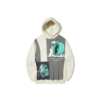 LiNing Sweatshirt Unisex Creamy Yellow Asphalt Gray Mountain Blue